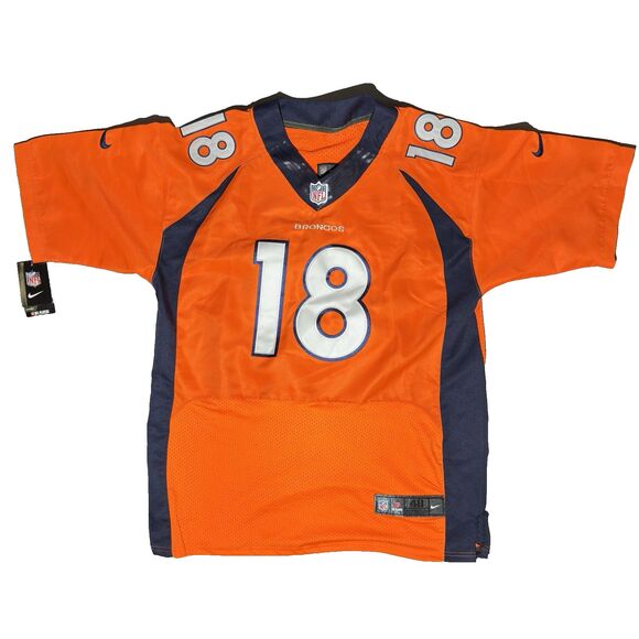 NEW Nike Elite Authentic Peyton Manning Denver Broncos Orange Jersey 48 NWT - Picture 1 of 15
